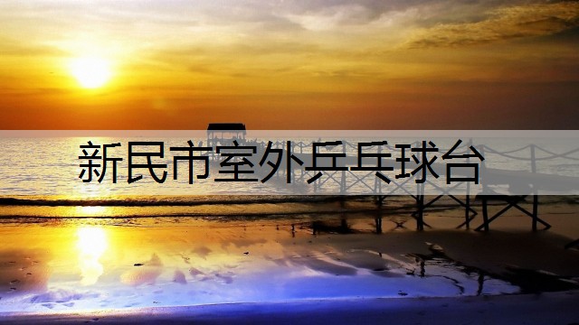 新民市室外乒乓球台
